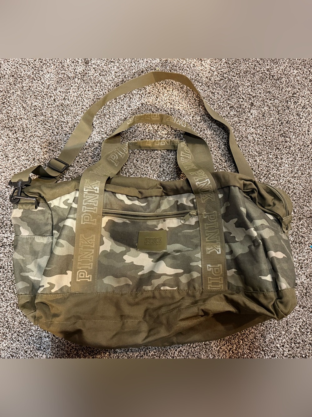 Pink Victoria Secret Camouflage duffle bag /weekender